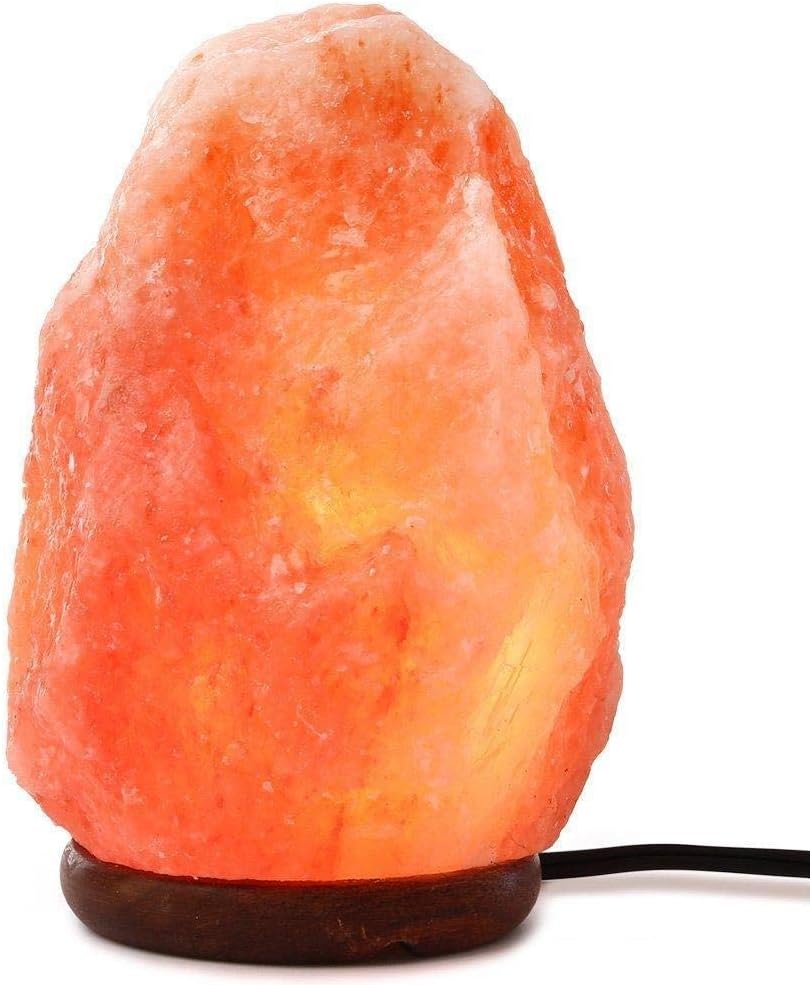 Needs&Gifts 2-3 KG Prime Quality 100% Original Himalayan Crystal Rock Salt Lamp Natural from Foothills of The Himalayas Beautifully Hand Craft Comes with Complete Electric Fitting Guaranteed