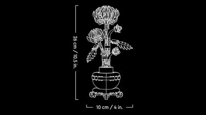 LEGO Botanicals Chrysanthemum - Artificial Flower Building Set - Creative Model Kit for Adults to Build - Faux Plant Gift for Women and Men - DIY Home Office Decor - 10368