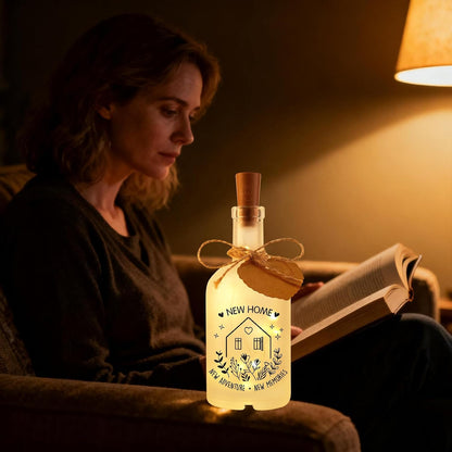 New Home Gifts, House Warming Gifts New Home, Housewarming Gift for Couple Women Family Friend Houseowner, House Warming Bottle Light, Move in Present, Room Decor Ornaments