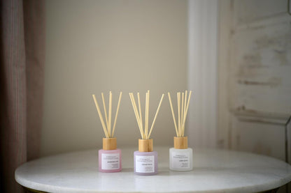 French Connection Pastel Reed Diffuser Gift Set Trio 3 x 50G - Home Fragrance Diffusers with Reeds, Decorative Diffuser Sticks for Living Room, Bathroom Decor, Room Freshener, Home Accessories