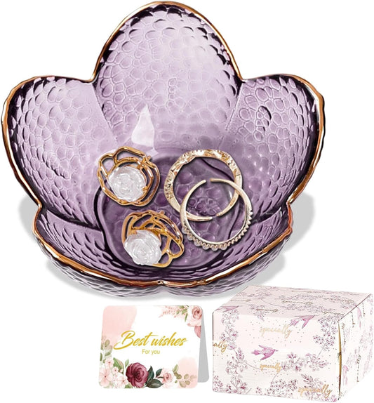 Gifts For Women Trinket Dish Unique Birthday New Home Gifts For Women Her Jewellery Tray Cute Room Decor Aesthetic Bedroom Accessories Ring Dish Holders Small Friendship Christmas House Warming Gifts