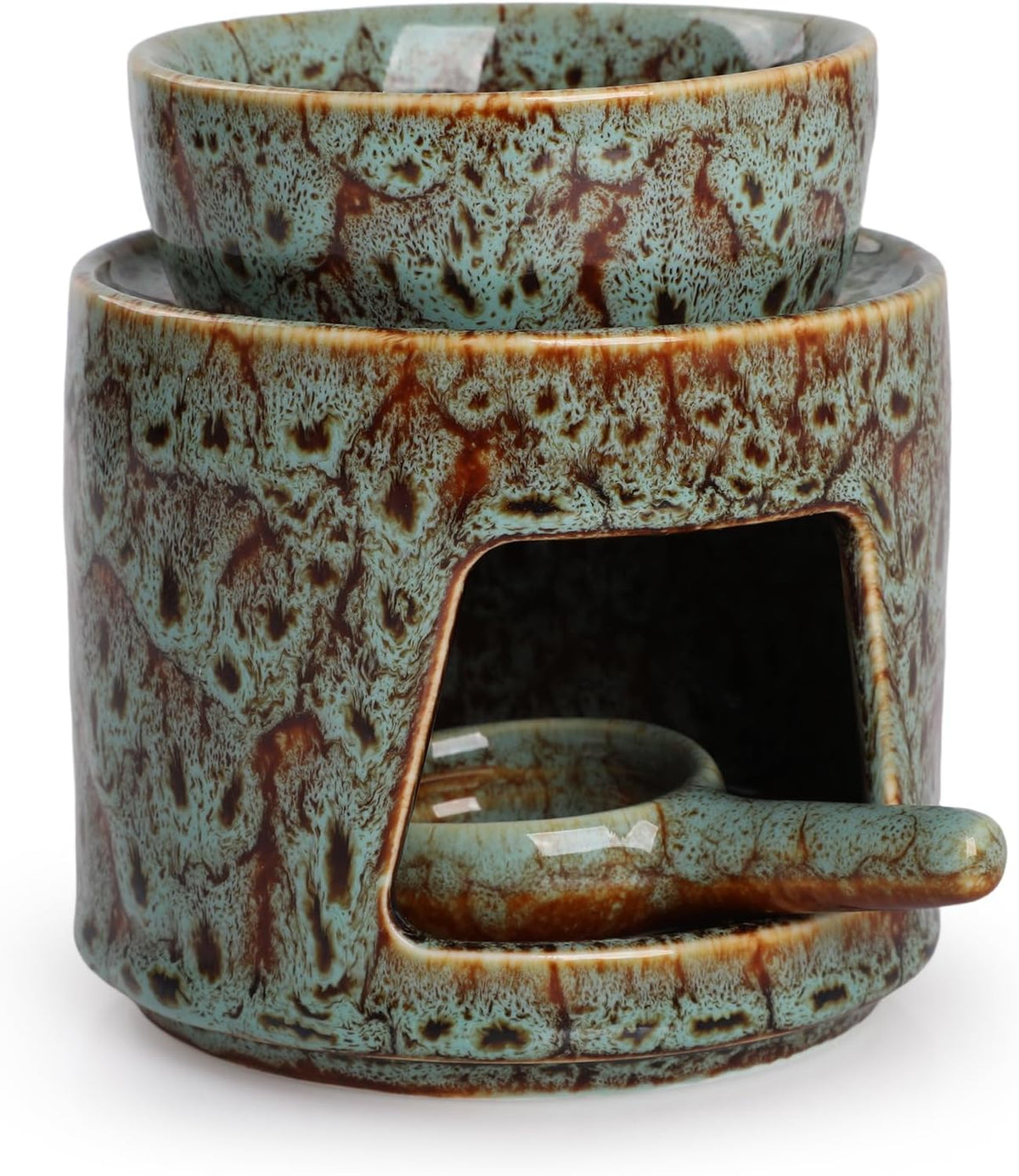 Oil Burner Wax Melt Ceramic Aroma Diffuser Green