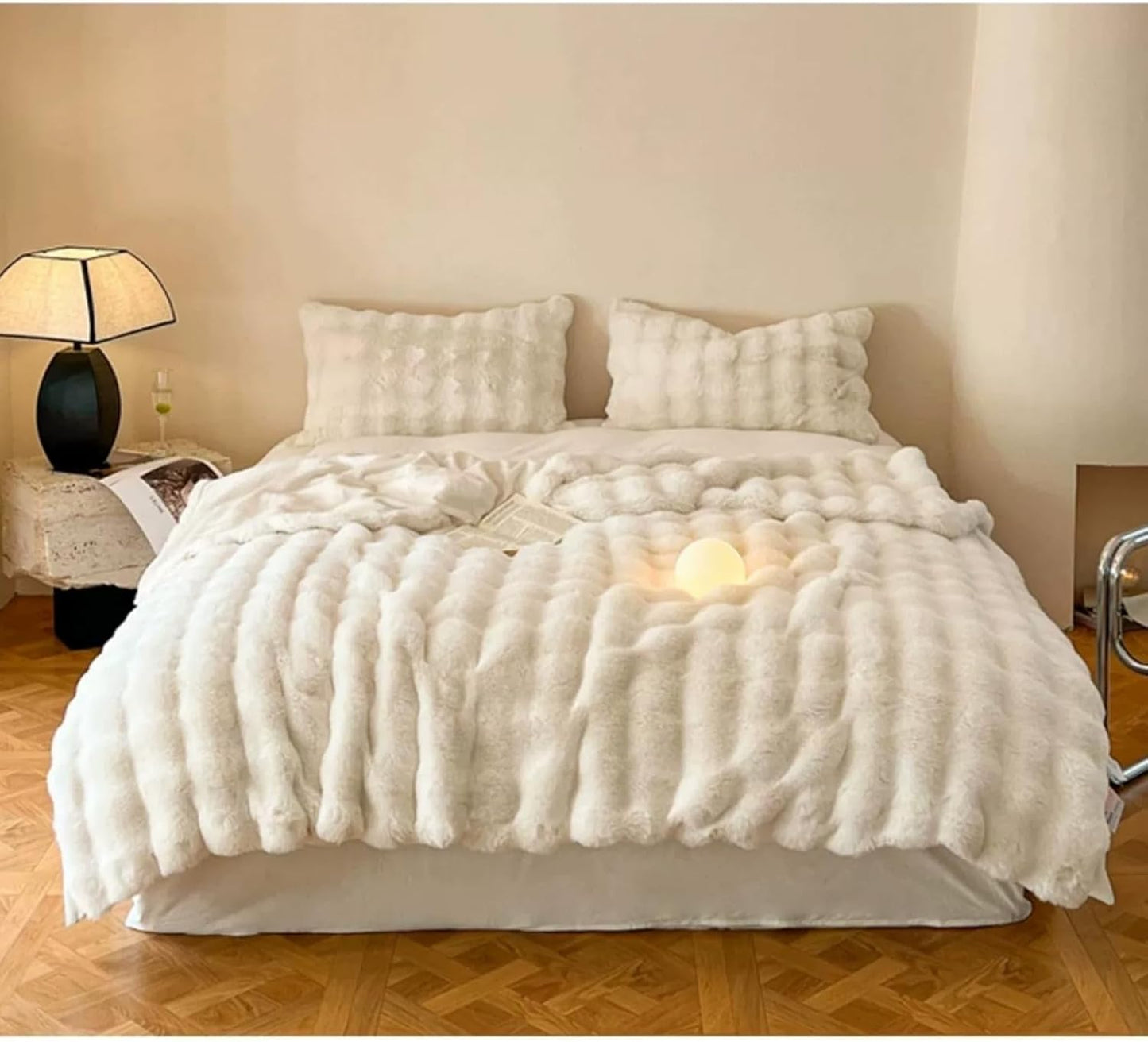 Rabbit Fur Luxury Plush Sherpa Throw Blanket