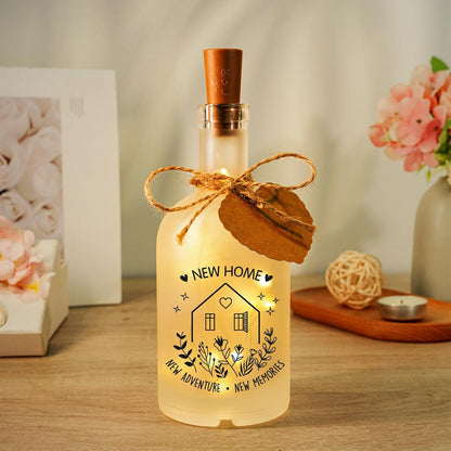 New Home Gifts, House Warming Gifts New Home, Housewarming Gift for Couple Women Family Friend Houseowner, House Warming Bottle Light, Move in Present, Room Decor Ornaments