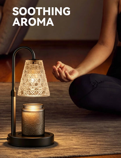 ACED Candle Warmer Lamp with Timer Dimmable, Wax Melt Warmer, Black [Energy Class G]