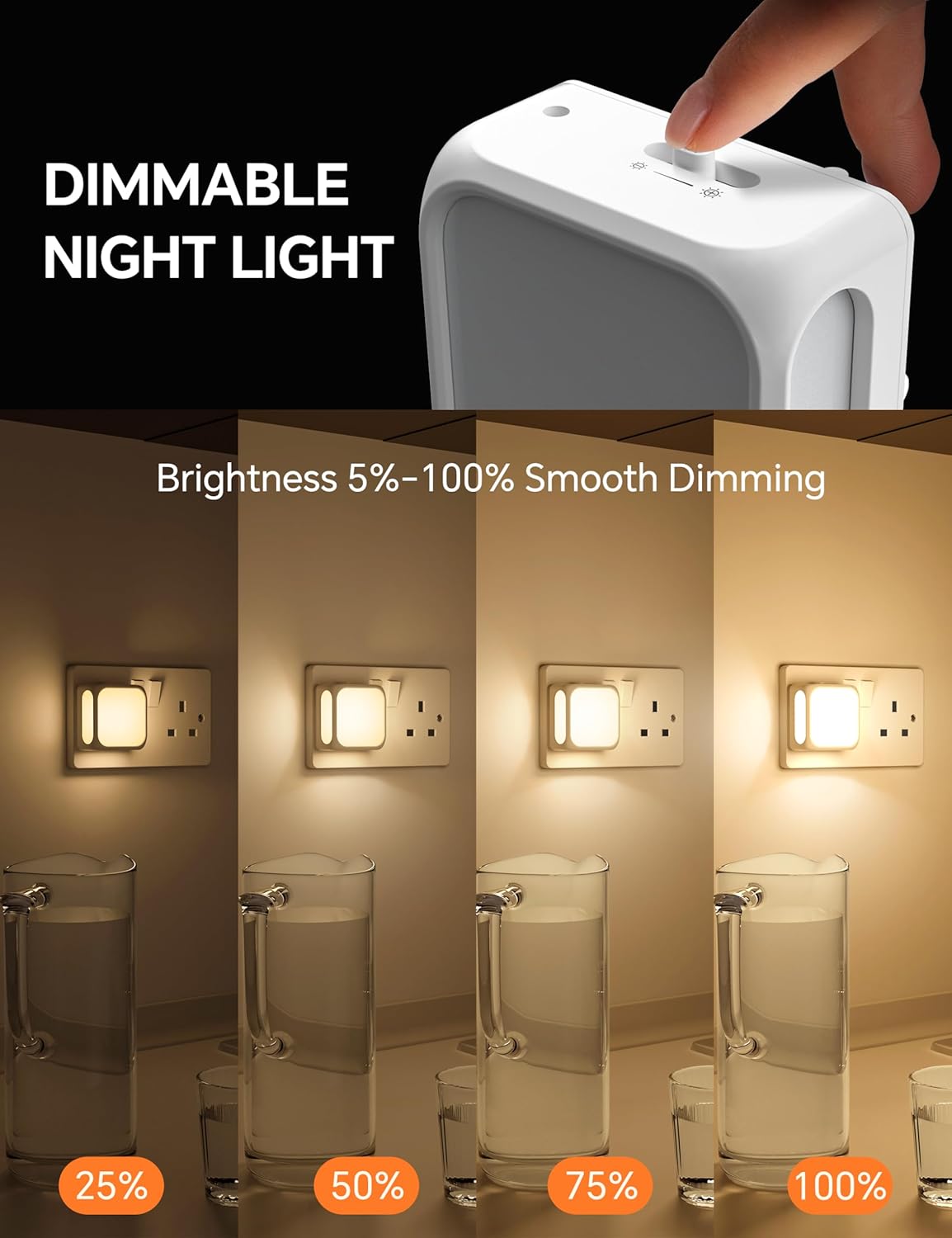 Night Light Plug in Wall, Dusk to Dawn