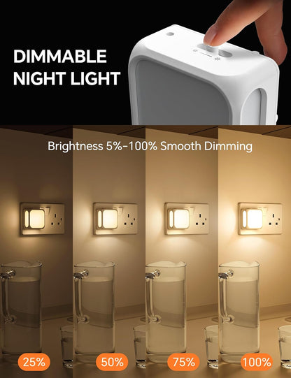 Night Light Plug in Wall, Dusk to Dawn
