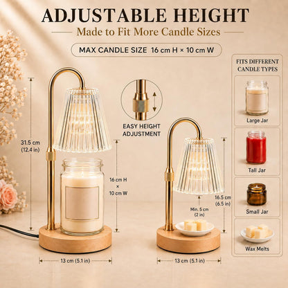 Funistree Candle Warmer Lamp Height Adjustable, Birthday Gifts for Women