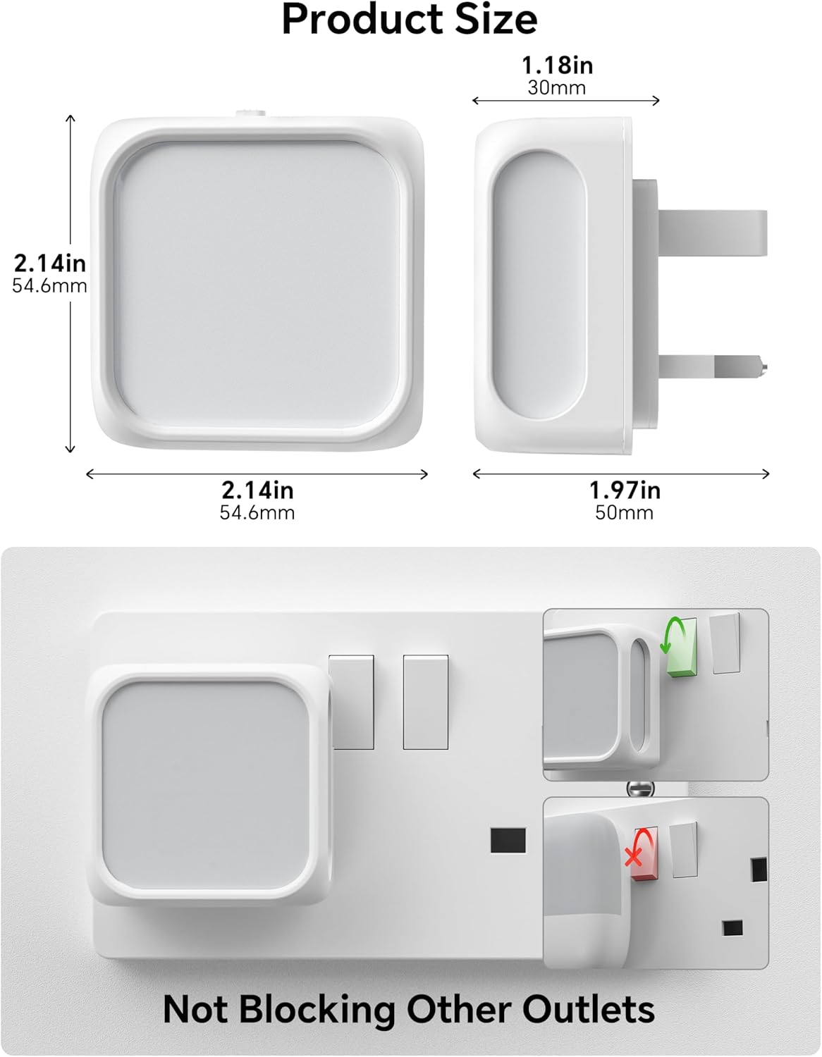Night Light Plug in Wall, Dusk to Dawn