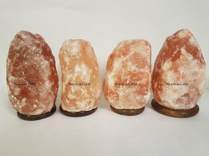 Needs&Gifts 2-3 KG Prime Quality 100% Original Himalayan Crystal Rock Salt Lamp Natural from Foothills of The Himalayas Beautifully Hand Craft Comes with Complete Electric Fitting Guaranteed